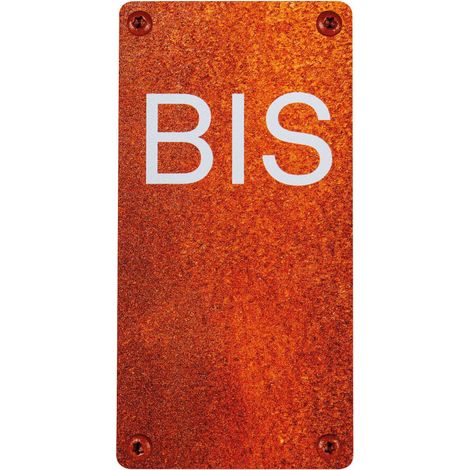 Numéro de maison - N°BIS - effet acier rouillé - 4391458 (1/3)