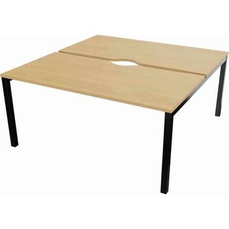 Bureau bench 2 personnes avec encoche Activity (1/5)