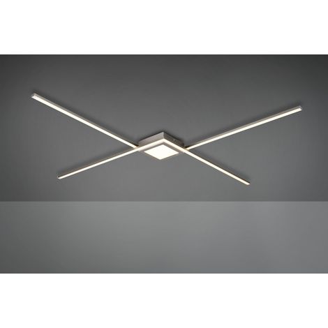 Plafonnier LED moderne Oxford chrome Trio 27W 3000lm (1/5)