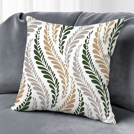 Housse de coussin fleurs jardin, décoration maison moderne,45×45cm (1/5)