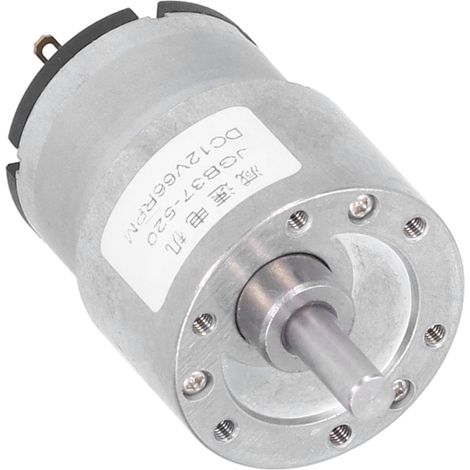 Motoréducteur à vis sans fin autobloquant, réduction de vitesse, équipement électrique en cuivre JGB37520, 12 V CC, 66 tr/min (1/5)