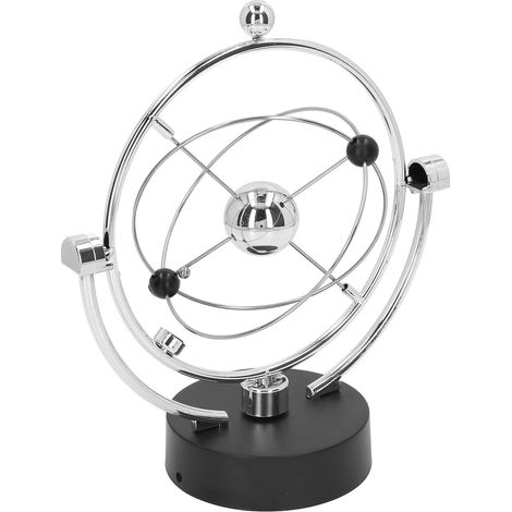 Boule à mouvement perpétuel, système solaire électronique, orbite magnétique, ornement de bureau (1/5)