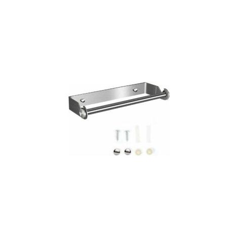 Dispenser per asciugamani di carta, porta asciugamani di carta da parete, dispenser per fogli di alluminio, dispenser per rotoli da cucina (argento) - Crezuo