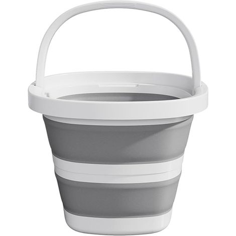 Collapsible Bucket White Grey (1/5)