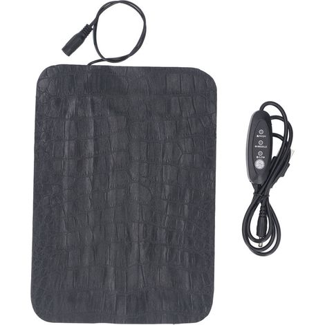 Manta térmica para plántulas, control de temperatura de 3 niveles, cuero sintético PU, para plantas hidropónicas de interior, tipo 1522 (22,1 x 15,7 cm / 8,70 x 6,18 pulgadas) -Crezuo