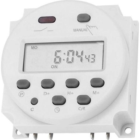 Mini CN101A LCD de Grande Taille Contrôle de Micro-Ordinateur numérique Interrupteur de minuterie d'alimentation Haute précision DC 12V Anti-interférence (1/4)