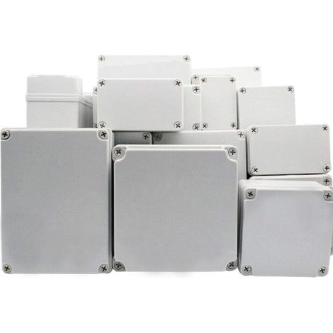 Boîte de jonction électronique étanche en plastique ABS IP67 pour travaux manuels (130 x 80 x 70 mm) (1/5)