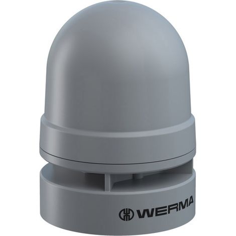 Werma Signaltechnik Signalsirene 160.700.75 Mini Sounder Dauer/Puls 24VAC/DC GY Pulston, Dauerton