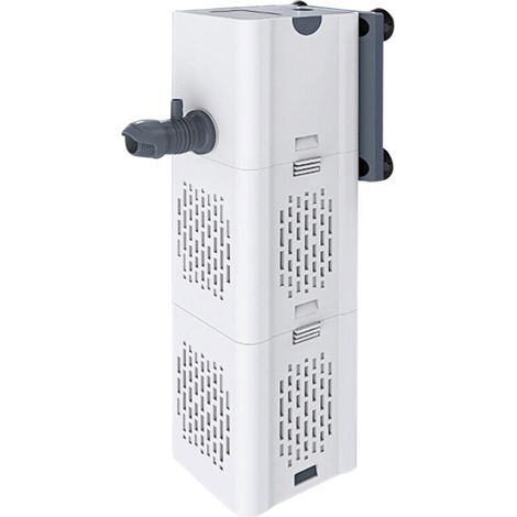 SJLERST Filtre 15 W, pompe de filtration pour aquarium, filtre interne de circulation avec débit d'air réglable maximum de 1 000 l/h, silencieux et à faible bruit