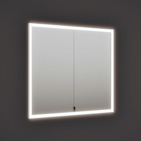 burgbad rl20 Spiegelschrank 92 cm, mit Lichtrahmen für Wandeinbau (1/5)