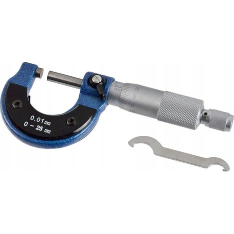 Micrómetro analógico 0-25 mm 0-01 mm geko G01486 (1/5)