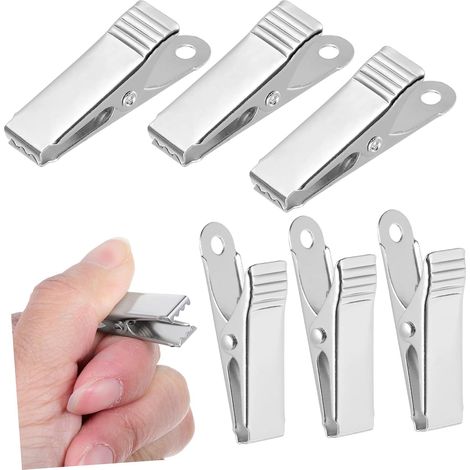 Pince crocodile électrique - métal, 20 pièces, pour batterie (1/5)