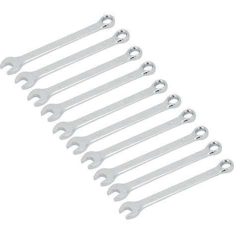 Jeu de 10 clés à cliquet de 8 mm en acier chromé, outil à main pour la réparation automobile (1/5)