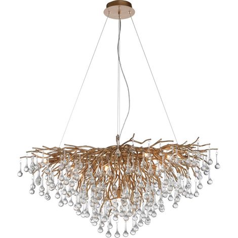 Lustre unique Icicle laiton antique - 2192-11 (1/4)