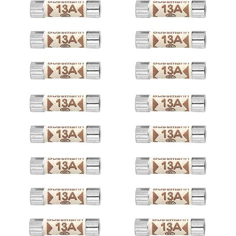 16Pcs Fusibles, 15A Cartouche Fusible, 25 X 6.3mm Céramique Tube Fusibles, 240V Ménage Secteur Fiche Fusible (1/2)