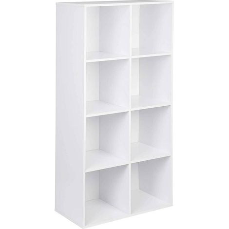 Librería con 8 estantes en blanco 190000208 (1/5)