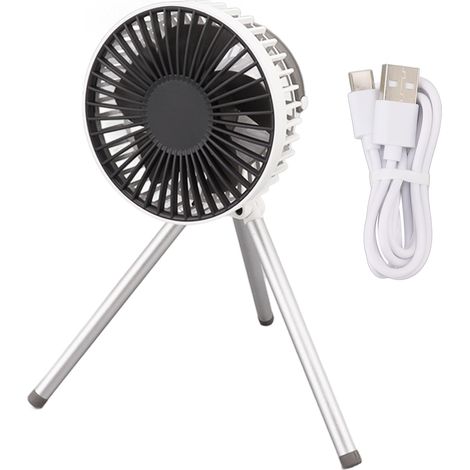 Tragbarer 3-stufiger USB-Campingventilator mit Stativ für Picknicks im Freien (1/5)
