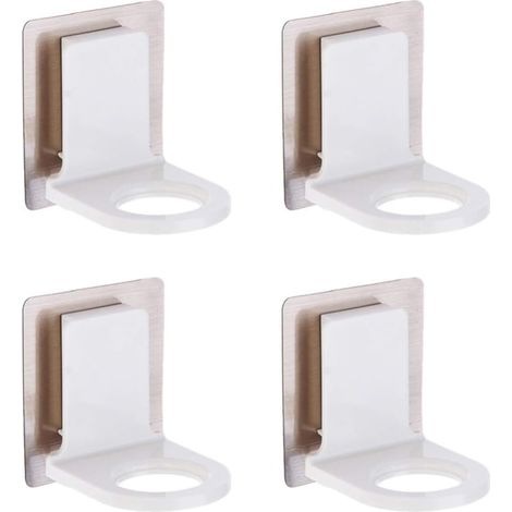 4er-Set Duschgel-Flaschenhalter, selbstklebender Haken, Wandmontage, Shampoo-Spender, Hakenhalter für Wand, Küche, Badezimmer, WC (1/5)