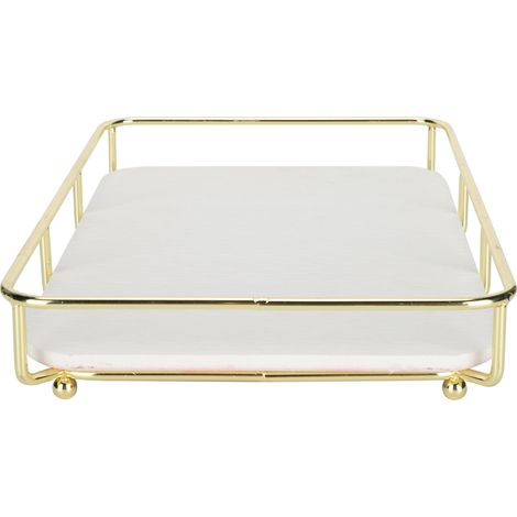 Plateau de coiffeuse, organisateur de bureau, porte-parfums décoratif en acrylique pour parfums, bijoux, cosmétiques et maquillage. (1/5)