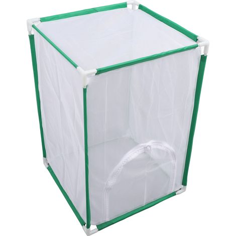 Cage en Maille 40x40x60cm Habitat pour Papillons en Fibre Tubulaire Paysage Végétal Enclos (1/5)
