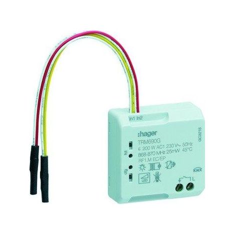 Modulo Hager TRM690G Bianco per Casa Intelligente