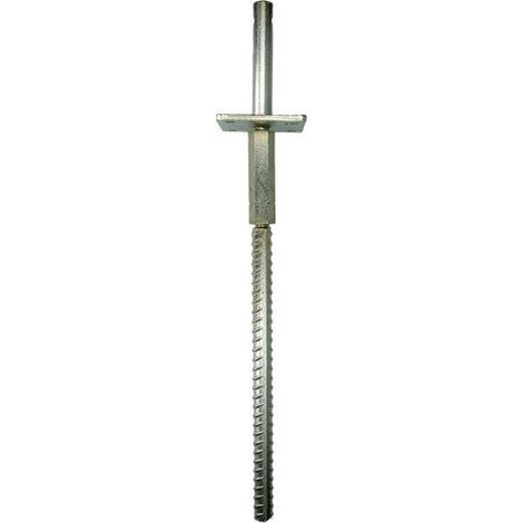 Ancrage réglable 110X8 Acier zingué - 5 pièces (1/2)