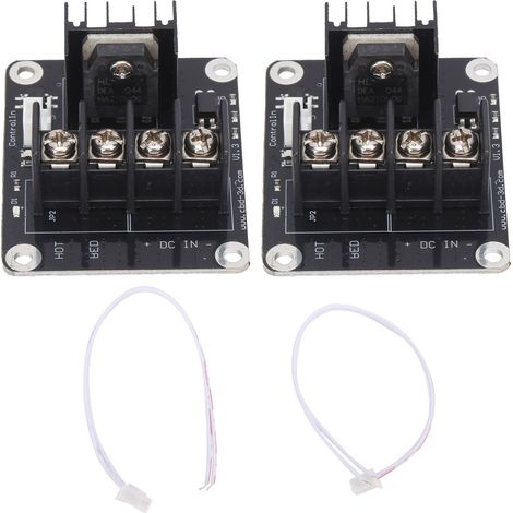 Module d'Alimentation de Lit Chauffant 3D, 2 Pièces Accessoire de Chauffage Haute Puissance pour Imprimante 3D (1/5)