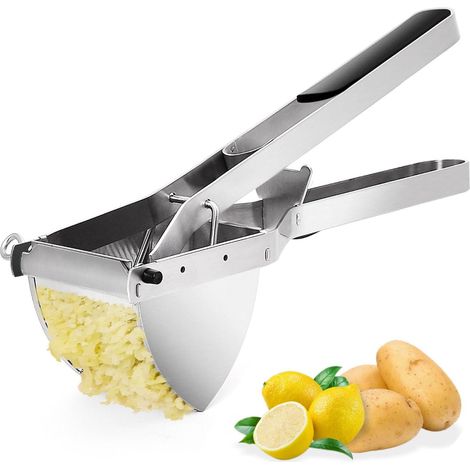Presse-purée en acier inoxydable, presse-purée professionnelle pour purée de pommes de terre, jus de fruits et aliments pour bébés (1/5)