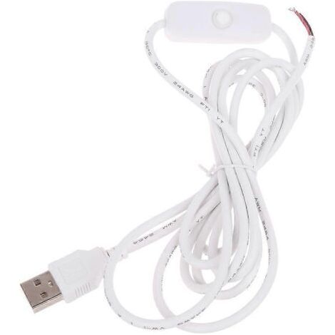 Câble d'alimentation USB 5V avec interrupteur pour bande LED (1/5)