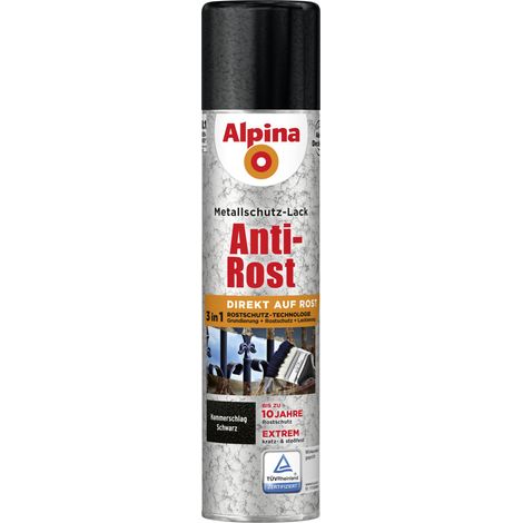 Alpina Sprühmetallschutz-Lack Hammerschlag 400 ml schwarz Sprühlack Schutzlack (1/3)