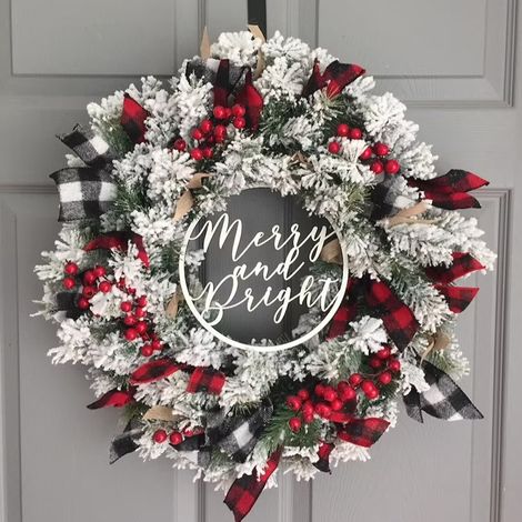 Weihnachtskranz Wanddekoration 35 cm Schnee-Weihnachtskranz Girlande Tür-Fensterkranz Frohe Weihnachten Dekorationen Ornamente (1/4)