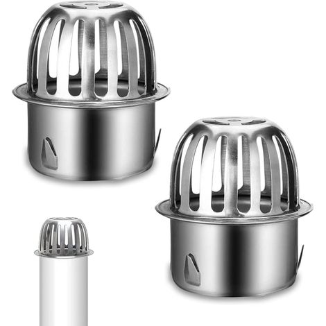 Lot de 2 Filtres de Gouttière, Grille de Protection pour Gouttiere, Protection Gouttière Anti Feuille, Tuyau de Descente pour Gouttière pour Aider à Garder Le Drain Dégagé (1/5)