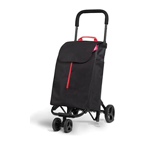 Gimi Einkaufswagen Twin 4 Räder Schwarz