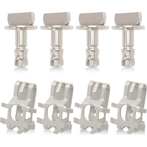 Lot de 4 boulons de protection de capot de moteur compatibles avec F150 2011-2019 BB53 6C020-AA, BB5Z-00817-A, W716006-S439 (1/5)