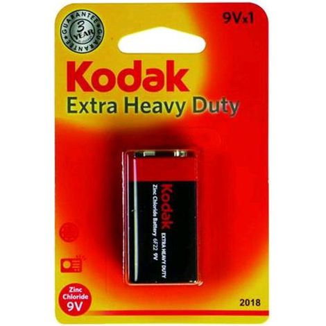 Pile Kodak Extra Heavy-Duty Transistor 9V 1Pz  Conf. 10 pz