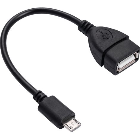 Adattatore Akyga AK-AD-09 con cavo OTG micro USB B (maschio) / USB A (femmina) da 15 cm (1/4)