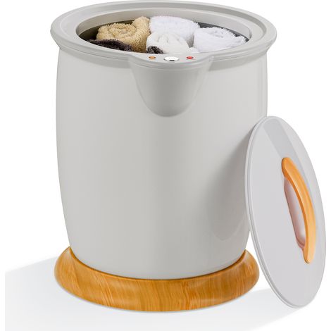 COSTWAY Towel Warmer Bucket 20L Large Capacity Towel Warmer Barrel-Grey (1/5)