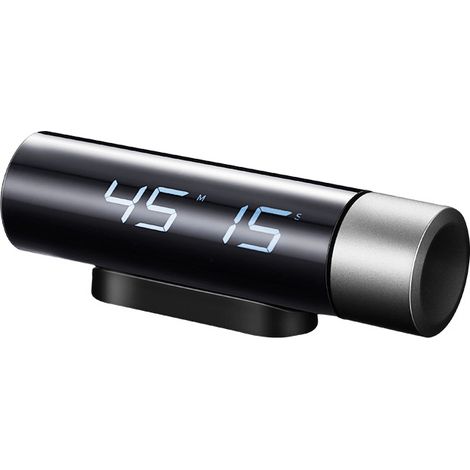 Minuteur de Cuisine Magnétique, HD LED Minuterie Numérique Compte à Rebours Chronomètre, Facile Pratique Bouton Rotatif Design pour Cuisine, Pâtisserie(Pas de batterie fournie) (1/5)
