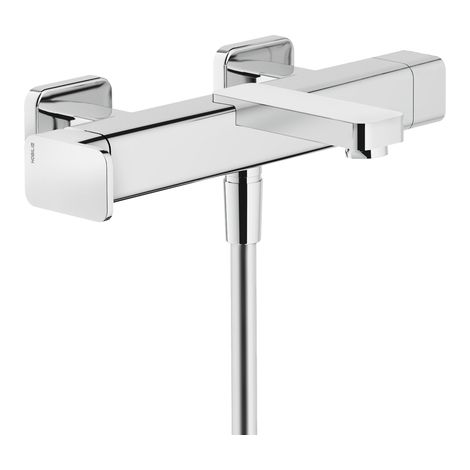 Einhand-AP-Badebatterie Loopo.Brausegarnitur verchromt Nobili