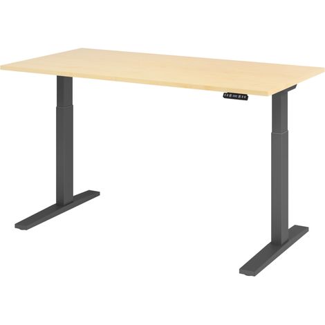 bümö Schreibtisch elektrisch XMKA Rechteck: 160 x 80 cm  Ahorn (1/5)