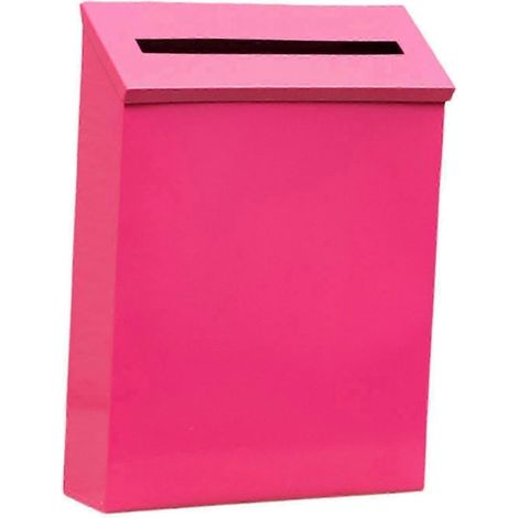 Boîte aux lettres murale grande capacité en métal pour l'extérieur 264 x 72 x 290 cm (866 x 236 x 1142 po) rouge rose (SZTCLV). (1/5)