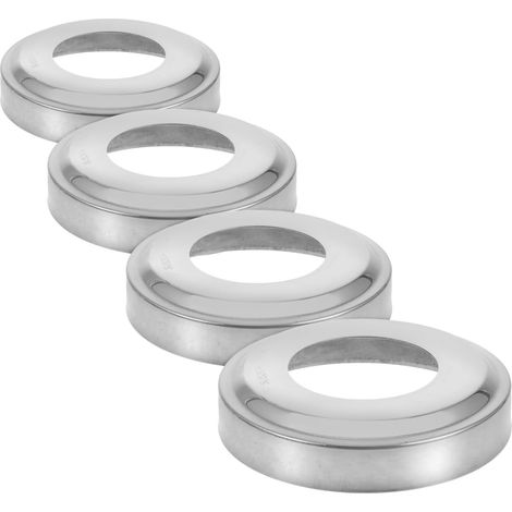 Couverture D'Échelle De Piscine en Acier Inoxydable 4 Pièces Remplacement pour Rampe Piscine INOX Et Main Courante De Adapté Aux Tubes De 1.90 Pouce pour Creusée (1/5)