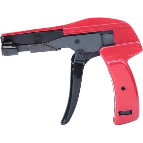 Pistolet serre-câble en plastique et nylon, outil de fixation de câble avec coupure automatique de chasse d'eau, tendeur et cutter professionnels pour attaches en nylon de 2,4 à 4,8 mm (1/5)