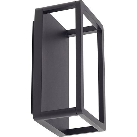 LED-vägglampa utomhus "Thorvid" aus aluminium / grå / zink von Lucande