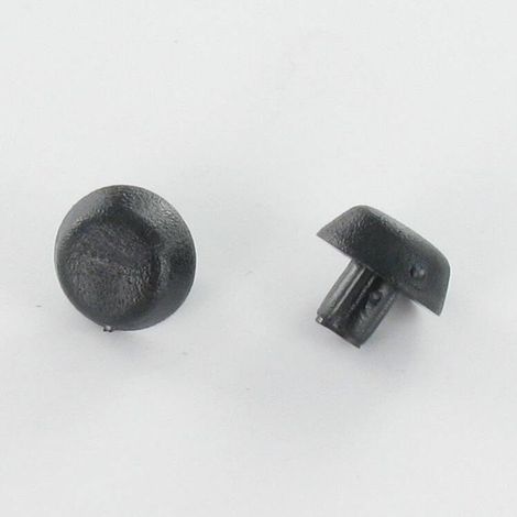 Bouchon Diamètre du corps 4 Diamètre de tête: 10 Longueur sous tête 5.3 Polyethylène noir