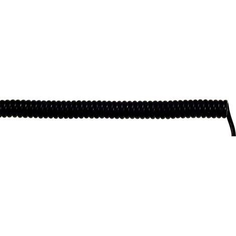 LAPP 73220263 Cavo a spirale UNITRONIC® SPIRAL 1200 mm / 1600 mm 6 x 0.25 mm² Nero 5 pz.