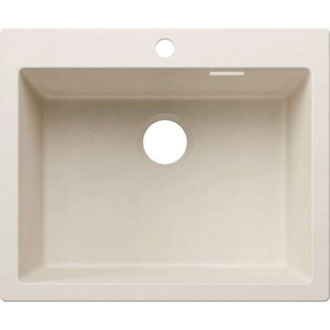 BLANCO Einbauspüle PLEON 6 Split Silgranit InFino Ablaufsystem ohne Ab- und Überlaufgarnitur softweiß (1/2)
