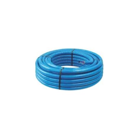 25m Tube PER pré-gainé isolé bleu Ø25 - Somatherm (1/2)