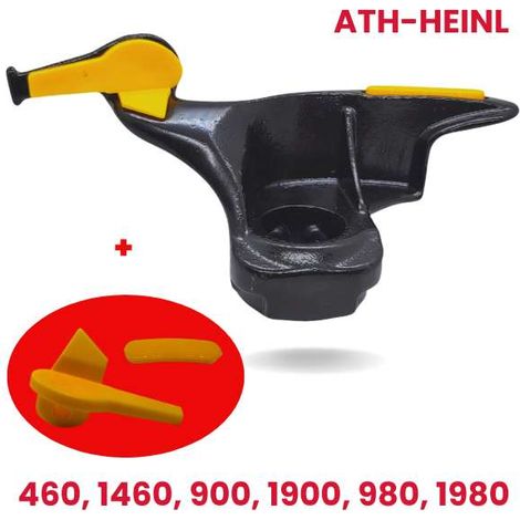 ATH-Heinl Ricambio: Piedino di montaggio nero con kit di copertura aggiuntivo 460, 1460, 900, 1900, 980, 1980 (1/5)