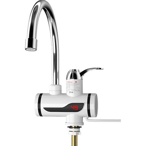 robinet D'eau Chaude Lectrique-norme Europenne, Lave-vaisselle De Cuisine Chaud Instantan Chauffage Rapide Trois Secondes Robinet D'eau Chaude Rap (1/5)